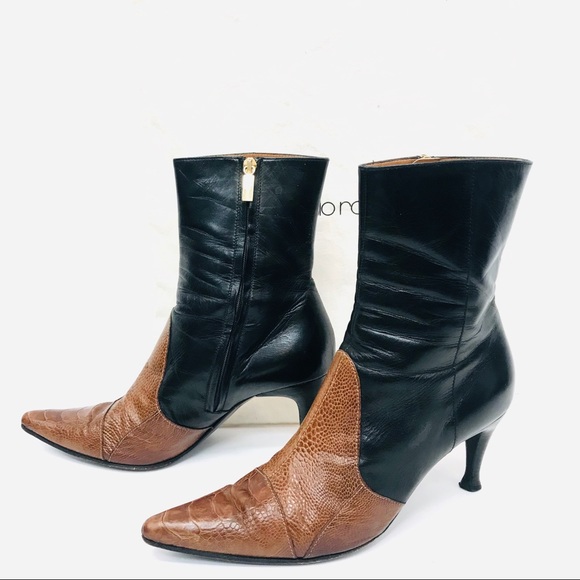 SERGIO ROSSI two tone boots - Picture 3 of 13